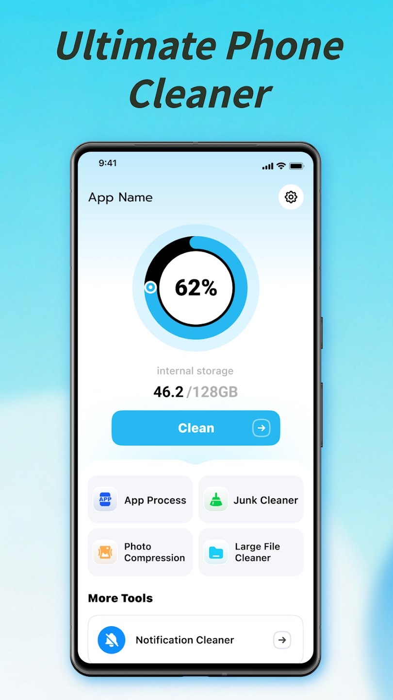 Phone Cleaner PRO app preview